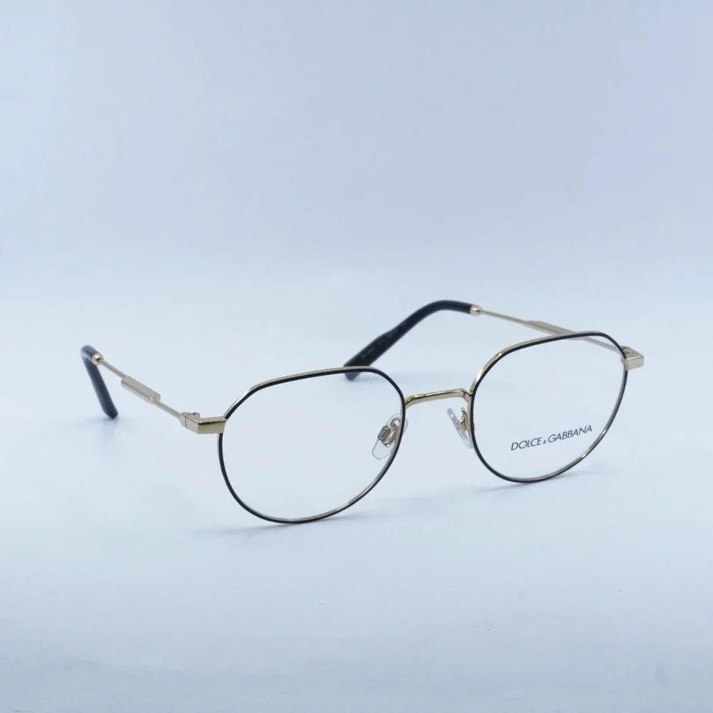 NEW DOLCE&GABBANA DG1349 1311 GOLD/MATTE BLACK EYEGLASSES - Picture 8 of 10